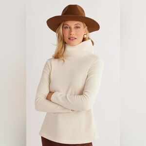 Dudley Stephens Wine Greenpoint Vello Fleece Turtleneck Medium